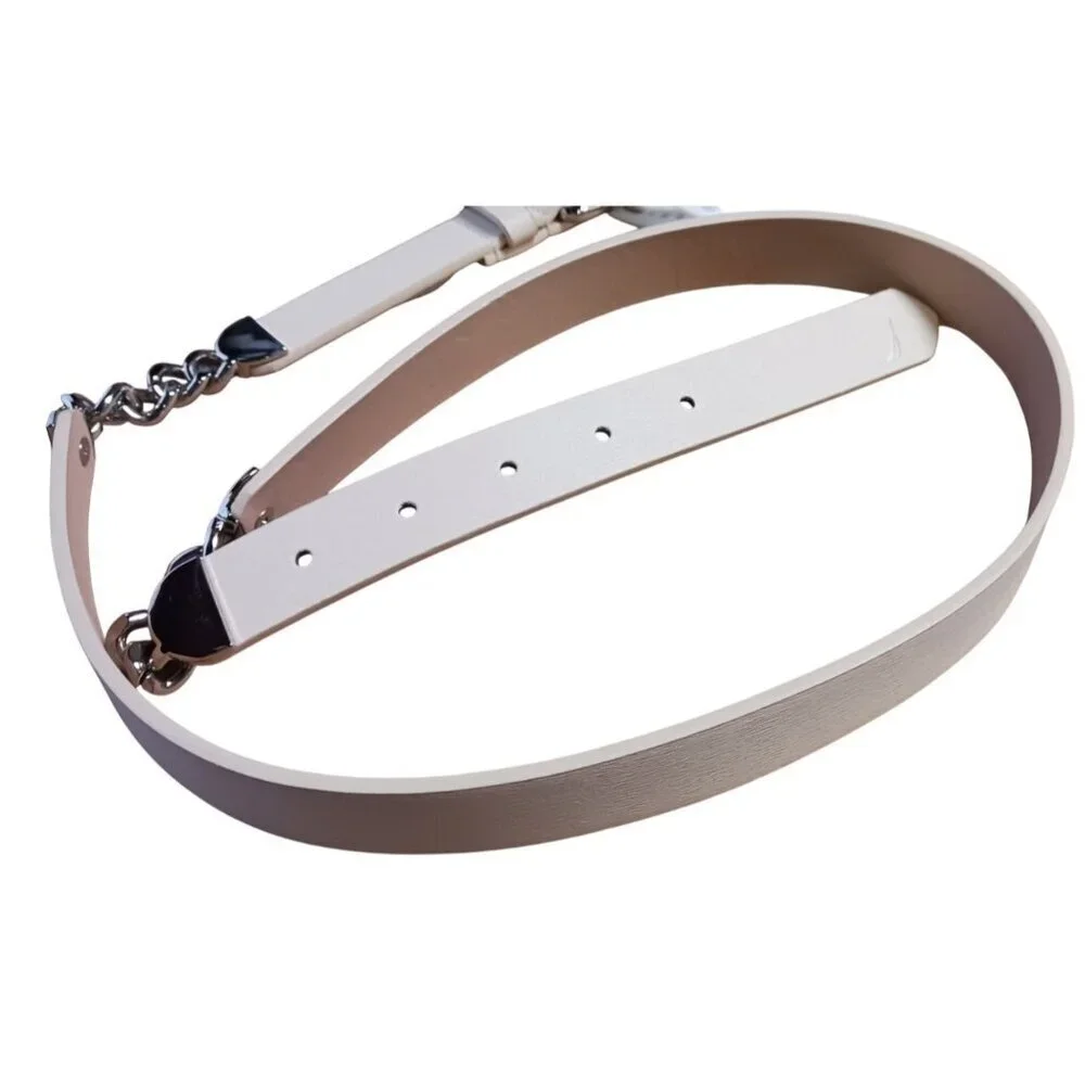 Nautica Women's Accessories Chain Accent Belt Camel Size Small New